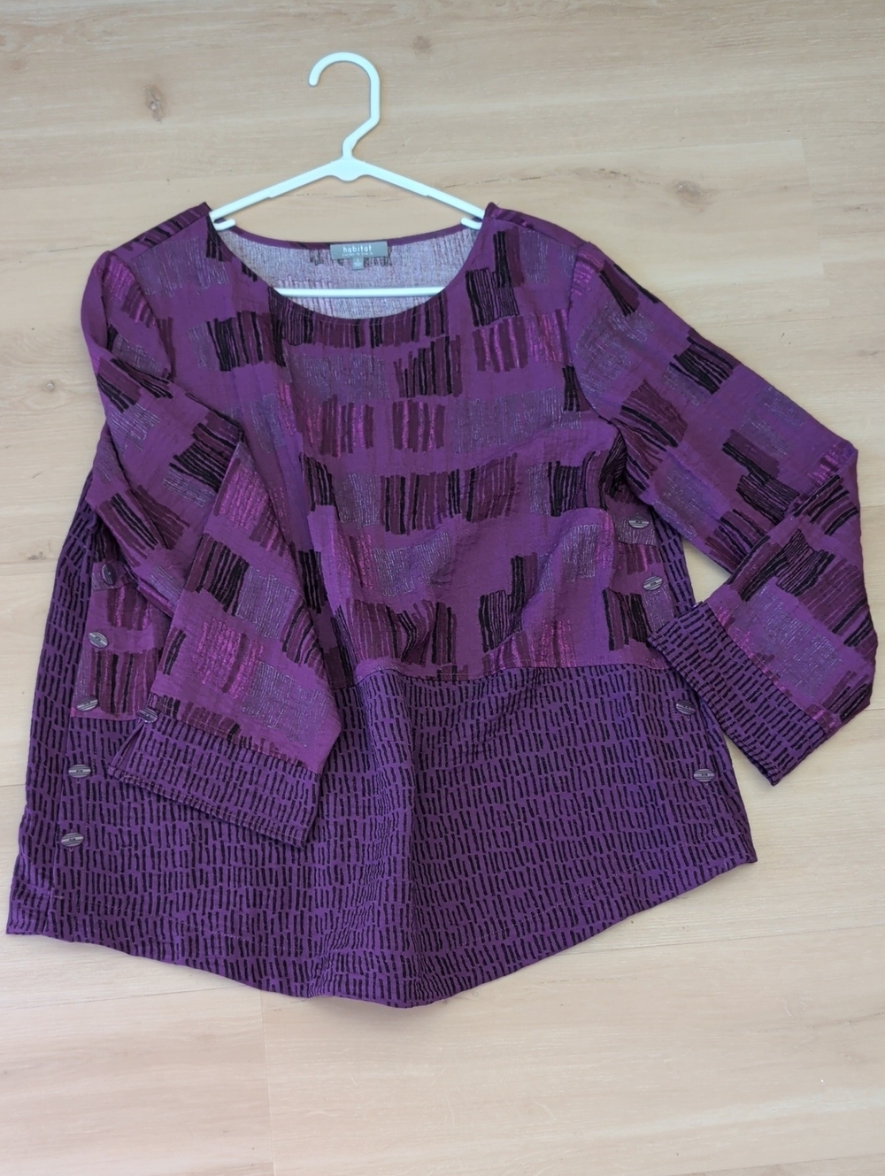 Habitat Purple Patterned Long Sleeve Tunic